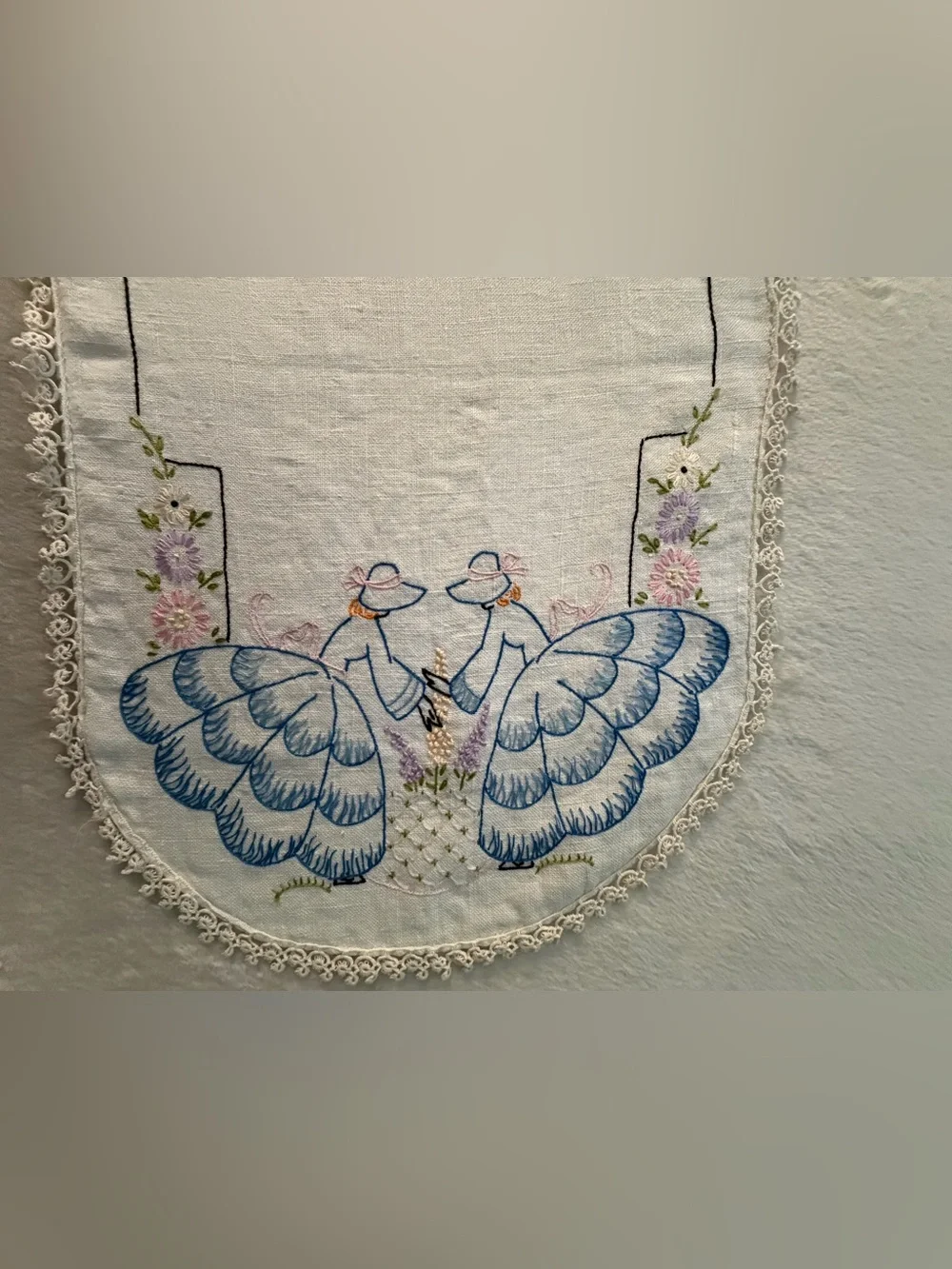 Vintage Antique Embroidered Table Covers Runners Lot of 3